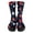 Red, variant on Patriotic Swirl Star Compression Socks with Red White Blue Design and Calf Support, Awesome For Fourth Of July Parades Memorial Day Gatherings Wine