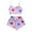 Purple, variant on CAIXIA Modal Pajamas Women Valentine'S Day Women's V-Neck Vest and Shorts Pajama Set Soft Heart Print Two-Piece Sleepwear for Home Comfort