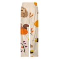 thumbnail image 4 of Autumn Pumpkin Leaves Thanksgiving Pajama Pants Breathable with Pockets Pajamas For Lady Vintage Sleeping Pants Bedroom Homewear, 4 of 6