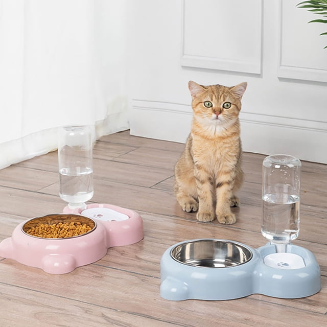 BESTYASH Comedero Para Mascotas Doble Función En Rosa Con De Y