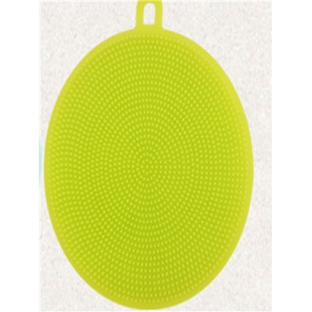 Antibacterial Silicone Cleaning Brush Pad Dish Fruit Scrubber Clean Tool