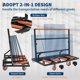 thumbnail image 3 of Yeshouse carro de transporte para paneles de yeso con ruedas giratorias de 5", capacidad de 2000 lb, carro plegable con asa ajustable y correa de sujeción, ideal para madera, yeso y vidrio, 3 of 7