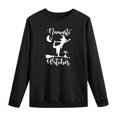 thumbnail image 1 of Moda mujer cuello redondo Casual manga larga Halloween impreso sudadera Tops blusa Pompotops FGAJ6457, 1 of 4