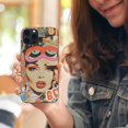 thumbnail image 3 of COMIO  Retro 70s 80s Groovy Aesthetic Case for iPhone 14 Pro, Vintage Vibe Hippie Collage Case for iPhone 14 Pro for Teens Men and Women, Cool Phone Cover Case, 3 of 4