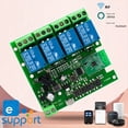 thumbnail image 4 of Módulo Controlador Inteligente de Interruptor con WiFi y Aplicación , 4 Canales, Relé, CA/CC 7-32 V, USB 5 V, Control Remoto ., 4 of 8