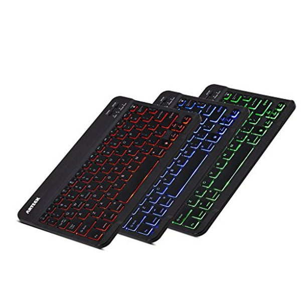 Arteck HB030B Universal Slim Portable Wireless Bluetooth 3.0 7-Colors ...