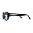 thumbnail image 3 of Womens Mod Classic Retro Rectangular Trendy Fashion Sunglasses Black Blue, 3 of 4