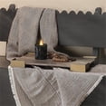 thumbnail image 3 of Maklaine Palm Marquetry Decorative Tray Gray - Engineered Wood, 3 of 6