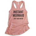 thumbnail image 1 of Instant Mermaid Tank Top, Ladies Racerback Tank Top, Vacation Tank, Ocean Tank, Swimming Tank, Beach Tank, Desert Pink, X-Large, 1 of 3