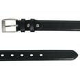 thumbnail image 4 of Leatherboss Men's Casual Black Dress Leather Belt w/ Silver Buckle New, 4 of 6