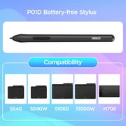 UGEE P01D Stylus Pen for UGEE Drawing Tablets, Black