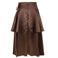 thumbnail image 4 of Rciityk Women's Gothic Steampunk Skirt High Waist Pirate Midi A-Line Skirts, 4 of 7