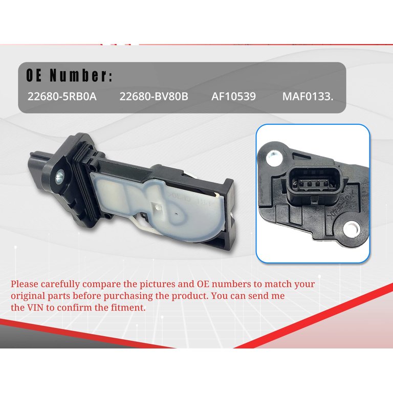 22680-BV80B Mass Air Flow MAF Sensor for 2019-2020 Infiniti