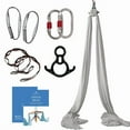 thumbnail image 1 of Aum Active Aerial Silks Starter Kit - Durable 9 Yards of Aerial Yoga Hammock with Hardware & Guide - Aerial Swing for Acrobatic Flying Yoga & All Levels (Aerial Rigging Point Up to 13ft), 1 of 4