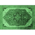 thumbnail image 1 of Ahgly Company Indoor Rectangle Oriental Emerald Green Industrial Area Rugs, 2' x 5', 1 of 4