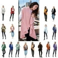 thumbnail image 4 of Look by M Women's Draped Basic Shawl Vest, 4 of 7
