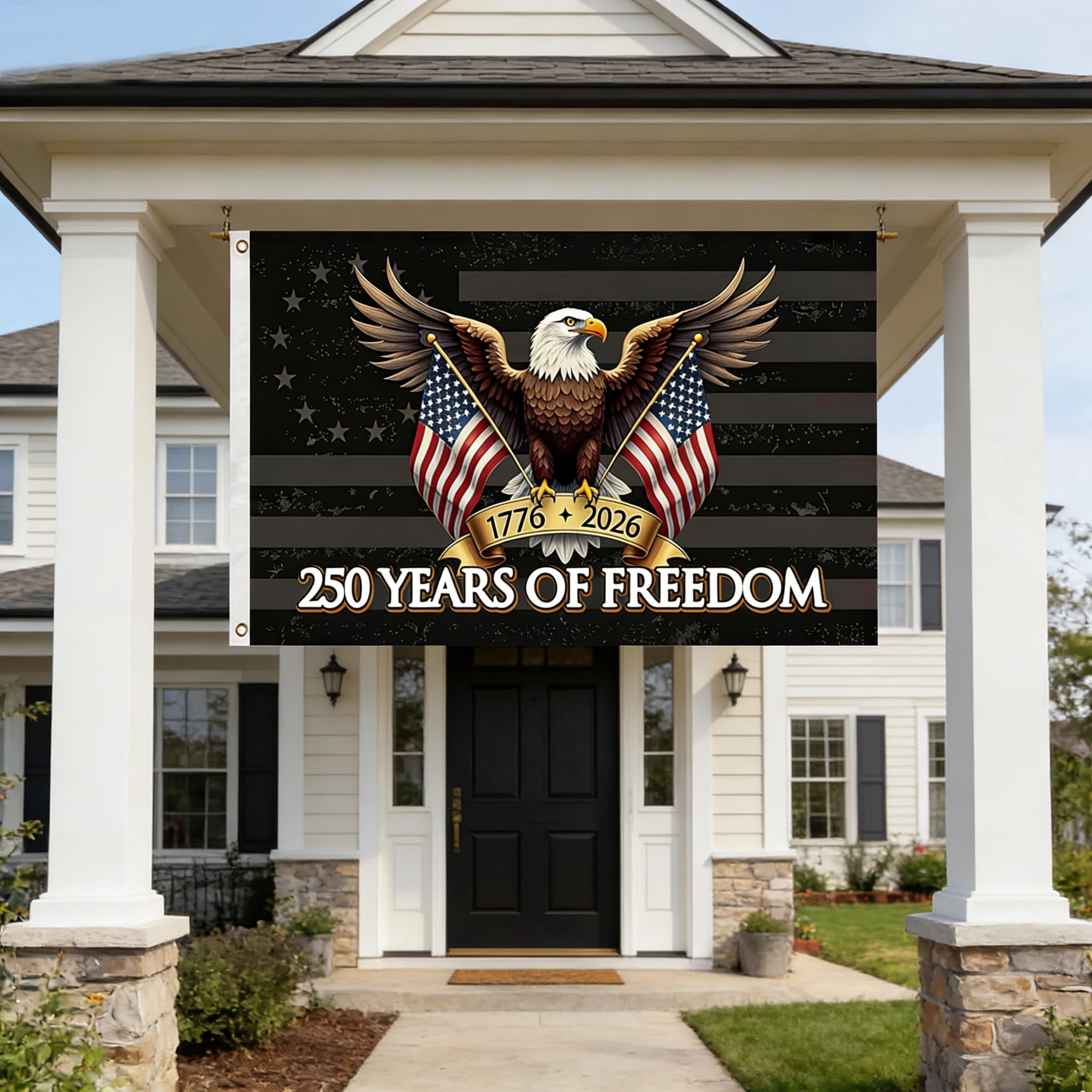 250 Year American Anniversary Flag 250th Anniversary Usa Flag Patriotic 4th of July Independence Day 1776-2026 Yard Flags For Outside 3x5 Ft Outdoor Banner Decorations