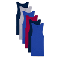 thumbnail image 1 of Fruit Of The Loom Mens Assorted A-Shirt - 6 Pack, 2XL, Assorted, 1 of 6