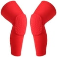 thumbnail image 1 of Genouillères de Volleyball pour Enfants Manches de Compression Longues Femmes Hommes Garçons Filles Protection de l'Appui (Genouillères-Rouge, X-Grand), 1 of 6