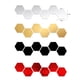 thumbnail image 2 of 24 Piezas de Pegatinas de Espejo Hexagonales de Acrílico para Decoración de Pared, Ideal para Habitaciones Infantiles, Baños y Puertas, Color Negro, Medidas 10x8.5x5 cm, Fácil Instalación con Cinta, 2 of 5