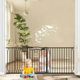thumbnail image 2 of FURDEAR Extra Wide Baby Gate - Pressure Mount, Adjustable, Metal - 71-81 In, Black, 2 of 7