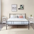 thumbnail image 2 of Cama Matrimonial de Metal, Color Negro (Sin Colchón, 197*141cm), 2 of 8