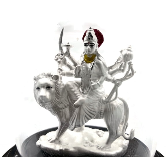 999 Pure Silver Ambe / Durga Mata Idol / Statue / Murti (Figurine #06)