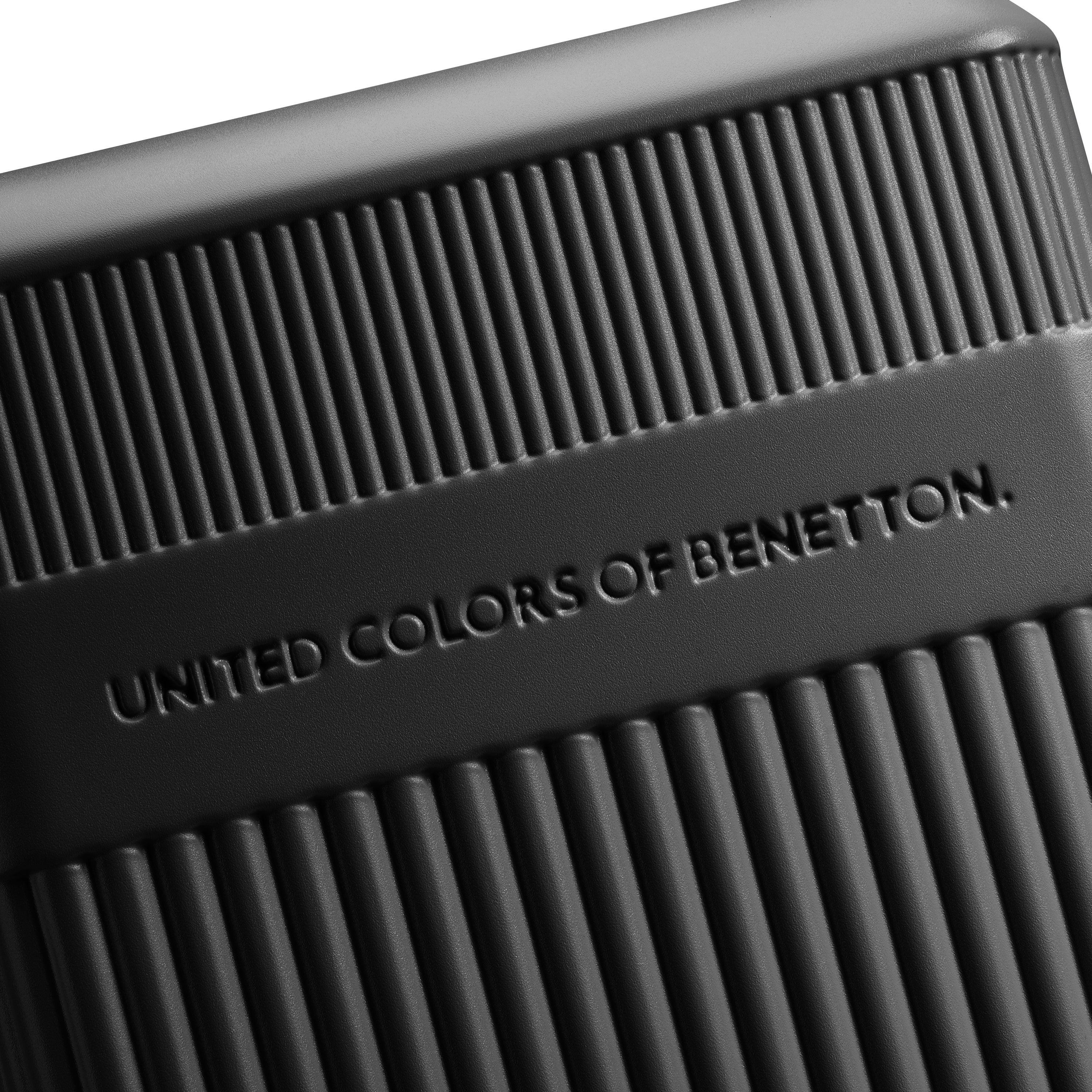United Colors of Benetton x Delsey Paris, Ribbed Hardside 29" Expandable Checked Spinner Luggage, Black