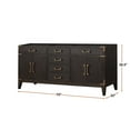 thumbnail image 4 of Laurel 72 in W x 22 in D Brown Oak Double Bath Vanity, 4 of 5