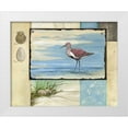 thumbnail image 3 of Paul Brent 14x12 White Modern Wood Framed Wall Art Titled - Sandpiper Collage II, 3 of 5
