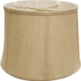 thumbnail image 3 of HomeRoots 469763 19 in. Golden Fiber Throwback Drum Burlap Lampshade Jute, 3 of 5