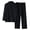 Black#1, variant on HAJWOH Men’s Cotton Linen Tai Chi Set 2 Piece Kung Fu Outfits Long Sleeve Martial Arts Training Suit Lightweight Breathable Workout Clothing Black XL