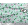 thumbnail image 3 of Soimoi Polyester Crepe Fabric Floral & Frog Cartoon Print Fabric by Yard 52 Inch Wide, 3 of 3
