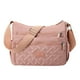 thumbnail image 2 of Bolsa de hombro de nylon rosa para mujeres, ligera, para dama, bandolera cruzada, 2 of 7
