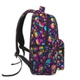 thumbnail image 4 of Haiem rainbow color mushroom Skull Printed School Backpack,Casual Travel Lightweight Backpack,Durable Comfortable Multifunctional Backpack,Laptop Backpack, 4 of 5