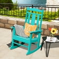 thumbnail image 2 of Costway Patio Rocking Chair Tous les Temps HDPE Rocker Haut Porche Arrière Turquoise, 2 of 8