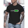 thumbnail image 1 of Camiseta de verano con estampado gráfico de batería para hombre: elegante, informal, deportiva, de manga corta, para adultos, hombres, mujeres, adolescentes, jóvenes., 1 of 8