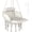 Cream White, variant on NeoNiches Hammock Swing Chair, Outdoor Hanging Chair with Large Cushion, Cotton Rope Weaving Macrame Swing with Chain, 265 LBS Capacity for Indoor, Outdoor, Bedroom, Patio, Balcony, Dark Gray