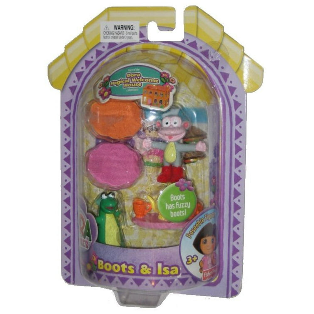 Dora The Explorer Magical Welcome House Poseable Boots and Isa Toy ...