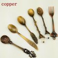thumbnail image 2 of 6Pcs/Set Retro Palace Cutlery Alloy Tea Coffee Spoons Fork Dinnerware Tableware, 2 of 10
