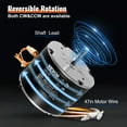 thumbnail image 4 of VEVOR Condenser Fan Motor 5KCP39BGS069S, 5KCP39BGY915S, 1/10 HP 208-230V, 1100RPM, OEM Standard Upgraded Replacement Condenser Motor Reversible Rotating, Explosion-proof CBB65 5μF/370V Capacitor, 4 of 9