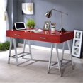 thumbnail image 1 of ACME Bureau de bureau à Domicile Coleen en Rouge et Chrome, 1 of 1