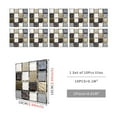 thumbnail image 3 of 10 Sheet Peel and Stick Backsplash Self Adhesive Mosaic Tile Sticker Peel and Stick Tile Backsplash for Kitchen Wall for Bathroom Kitchen Cabinet Shower 4"x4", 3 of 9