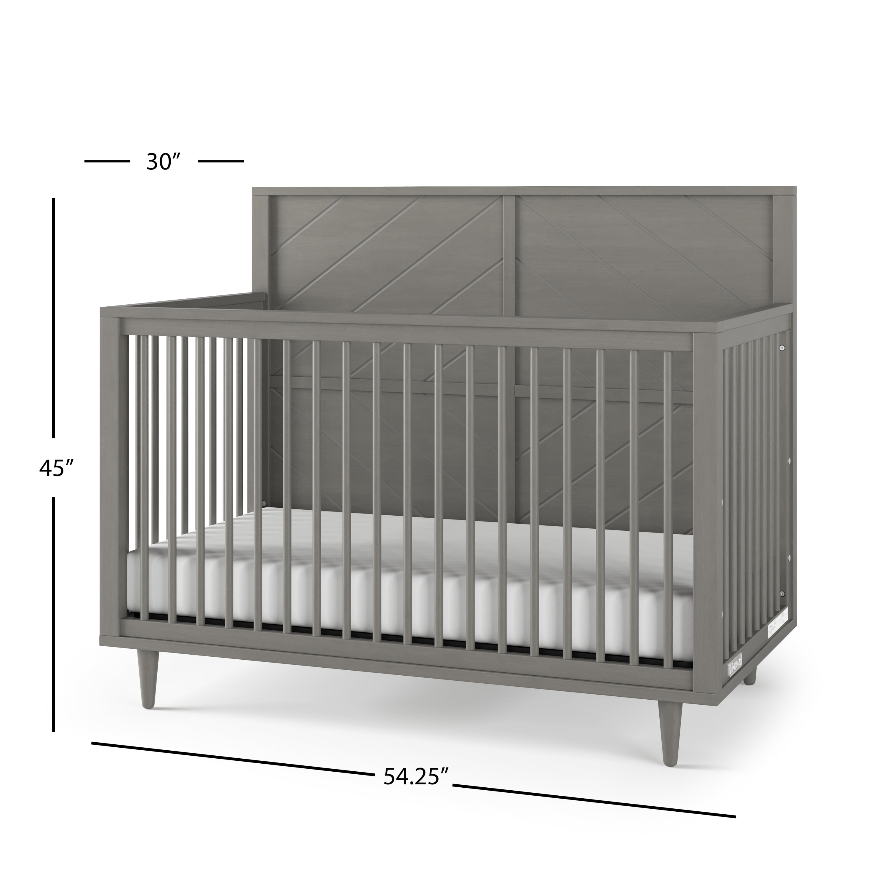 Surrey Hill 4-in-1 Convertible Crib, Lunar Gray