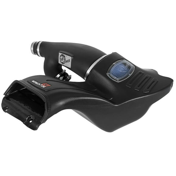 Fits 2017-2017 Ford F-150 Advanced FLOW Engineering Cold Air Intake 54-73115 Momentum GT Pro 5R Stage 2; Black Molded Plastic; Blue Pro 5R; With Air Box