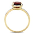 thumbnail image 4 of Everly Women's Garnet 10k Yellow Gold Ring, 4 of 8