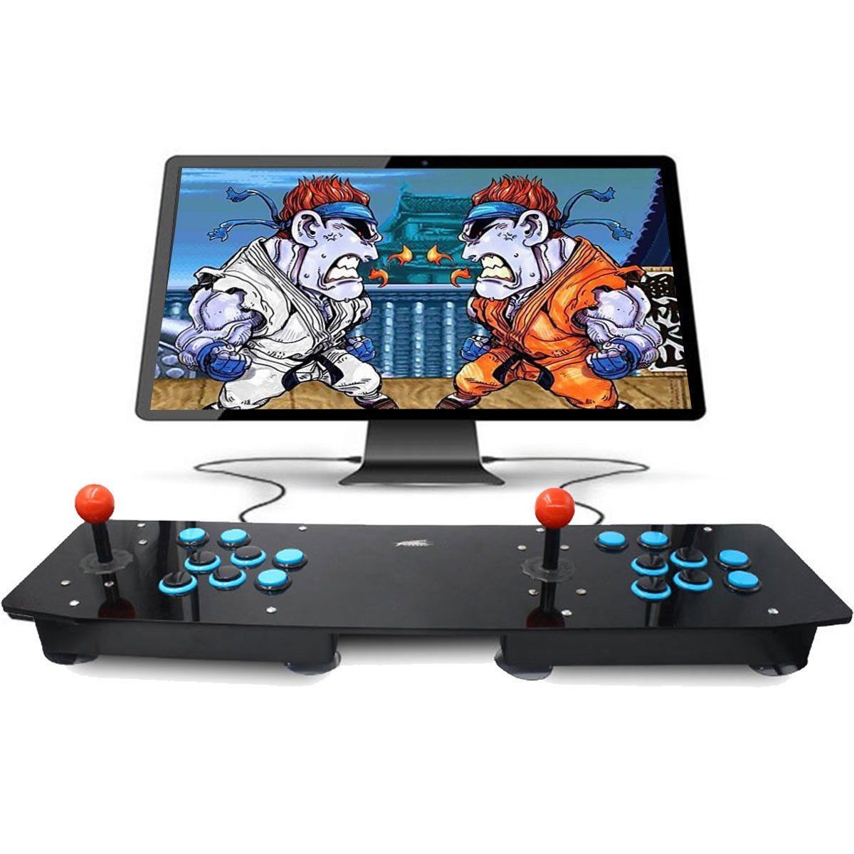 Ergonomic Design Double Arcade Stick Video Game Joystick Controller