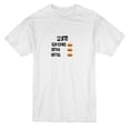 thumbnail image 1 of T-shirt Blanc Homme Graphique Menu Toute la Journée, 1 of 1