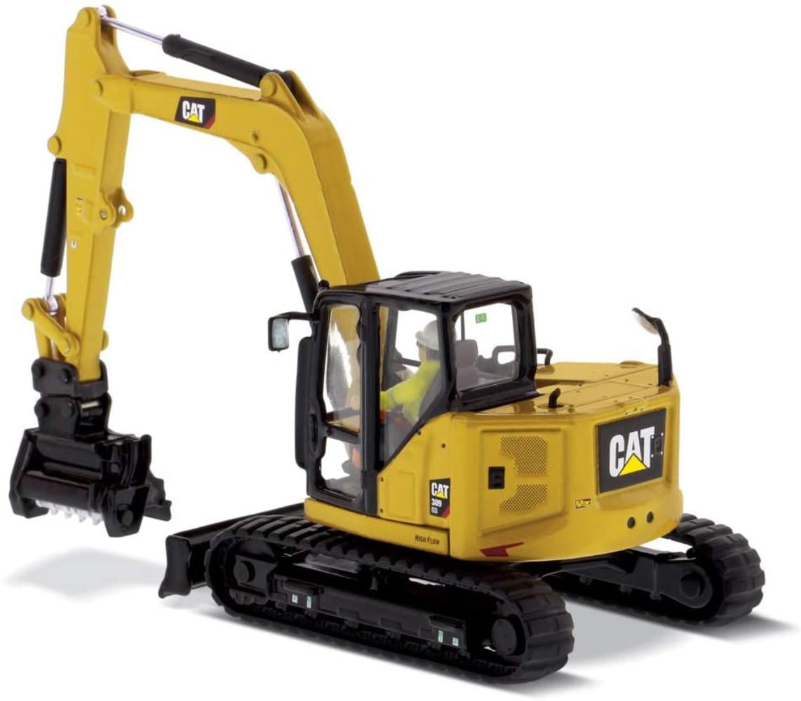 DM 1:50 CAT323 Hydraulic Excavato With Work Tools Engineering Truck Model Toy 