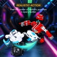 thumbnail image 2 of Top Race Jouet de Combat Télécommandé &ndash; Lot de 2 Robots RC Rouges et Bleus avec Lumières, Sons & Rotation 360&deg; &ndash; Ensemble de Jeu Interactif Intelligent pour Enfants &n, 2 of 7